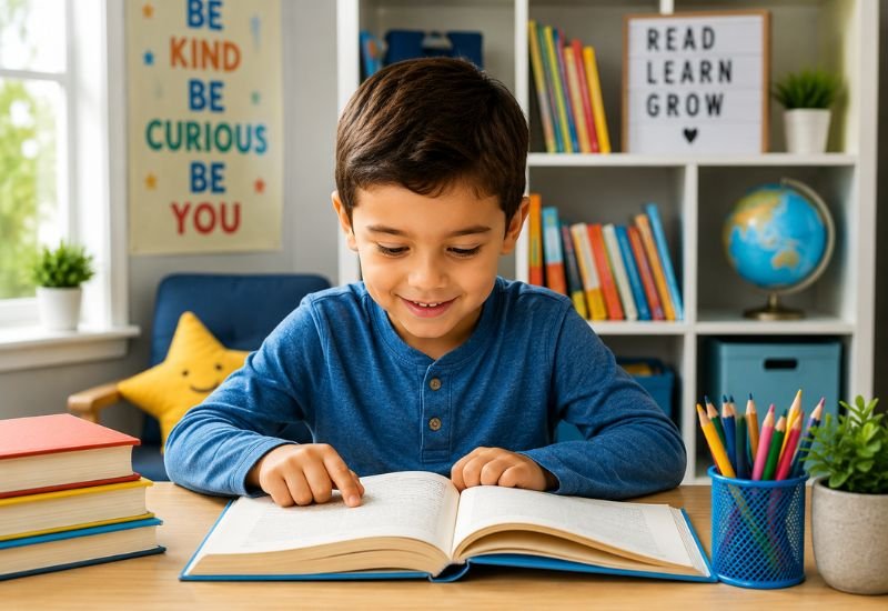 Child Reading Book